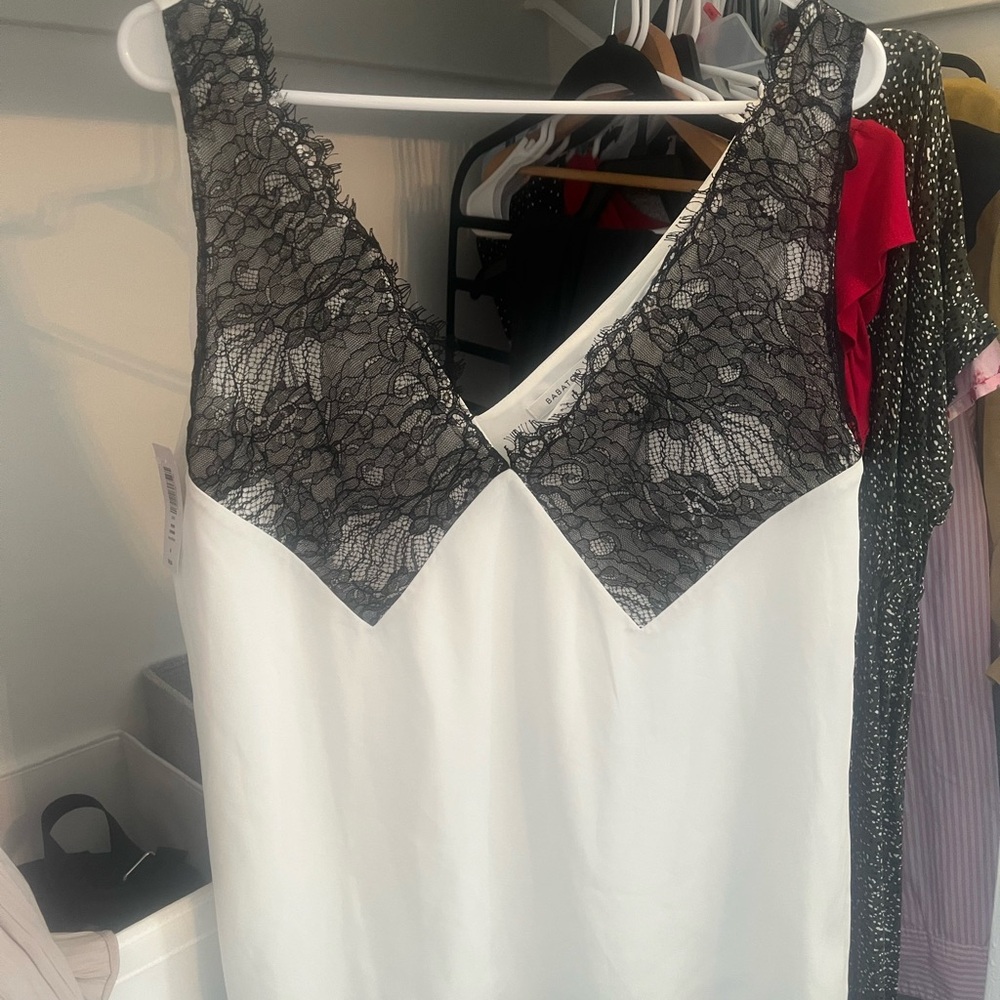 Babaton White and Black Camisole (NWT)